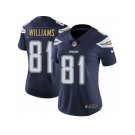 Women Nike Los Angeles Chargers #81 Mike Williams Navy Blue Team Color Vapor Untouchable Limited Player NFL Jersey