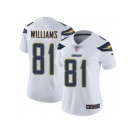 Women Nike Los Angeles Chargers #81 Mike Williams White Vapor Untouchable Limited Player NFL Jersey