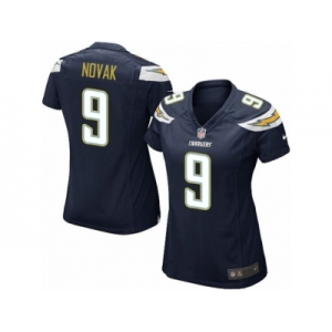 Women Nike Los Angeles Chargers #9 Nick Novak Game Navy Blue Team Color NFL Jersey