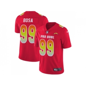 Women Nike Los Angeles Chargers #99 Joey Bosa Red Stitched NFL Limited AFC 2018 Pro Bowl Jersey