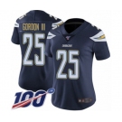 Women's Los Angeles Chargers #25 Melvin Gordon Navy Blue Team Color Vapor Untouchable Limited Player 100th Season Football Jersey