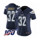 Women's Los Angeles Chargers #32 Nasir Adderley Navy Blue Team Color Vapor Untouchable Limited Player 100th Season Football Jersey