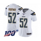 Women's Los Angeles Chargers #52 Denzel Perryman White Vapor Untouchable Limited Player 100th Season Football Jersey