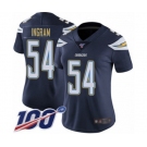 Women's Los Angeles Chargers #54 Melvin Ingram Navy Blue Team Color Vapor Untouchable Limited Player 100th Season Football Jersey