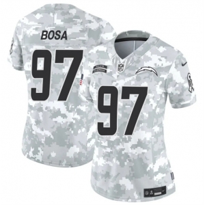 Women's Los Angeles Chargers #97 Joey Bosa 2024 F.U.S.E Arctic Camo Salute To Service Limited Stitched Football Jersey