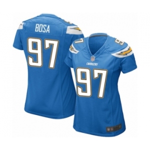 Women's Los Angeles Chargers #97 Joey Bosa Game Electric Blue Alternate Football Jersey