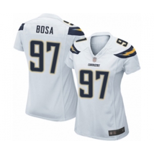 Women's Los Angeles Chargers #97 Joey Bosa Game White Football Jersey