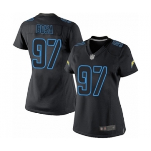 Women's Los Angeles Chargers #97 Joey Bosa Limited Black Impact Football Jersey