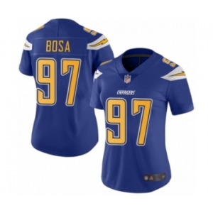 Women's Los Angeles Chargers #97 Joey Bosa Limited Electric Blue Rush Vapor Untouchable Football Jersey