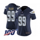 Women's Los Angeles Chargers #99 Jerry Tillery Navy Blue Team Color Vapor Untouchable Limited Player 100th Season Football Jersey