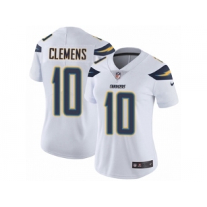 Women's Nike Los Angeles Chargers #10 Kellen Clemens Vapor Untouchable Limited White NFL Jersey