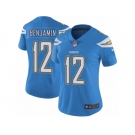 Women's Nike Los Angeles Chargers #12 Travis Benjamin Vapor Untouchable Limited Electric Blue Alternate NFL Jersey