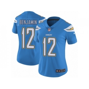 Women's Nike Los Angeles Chargers #12 Travis Benjamin Vapor Untouchable Limited Electric Blue Alternate NFL Jersey