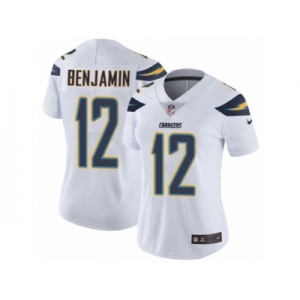 Women's Nike Los Angeles Chargers #12 Travis Benjamin Vapor Untouchable Limited White NFL Jersey