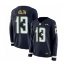 Women's Nike Los Angeles Chargers #13 Keenan Allen Limited Navy Blue Therma Long Sleeve NFL Jersey