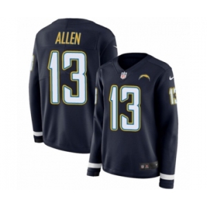 Women's Nike Los Angeles Chargers #13 Keenan Allen Limited Navy Blue Therma Long Sleeve NFL Jersey