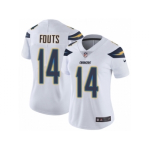 Women's Nike Los Angeles Chargers #14 Dan Fouts Vapor Untouchable Limited White NFL Jersey