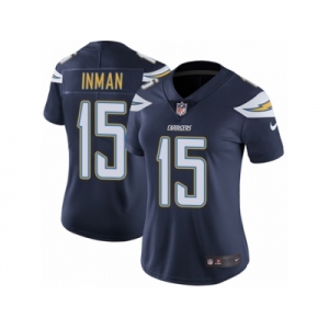 Women's Nike Los Angeles Chargers #15 Dontrelle Inman Vapor Untouchable Limited Navy Blue Team Color NFL Jersey