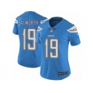 Women's Nike Los Angeles Chargers #19 Lance Alworth Vapor Untouchable Limited Electric Blue Alternate NFL Jersey