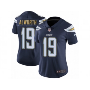 Women's Nike Los Angeles Chargers #19 Lance Alworth Vapor Untouchable Limited Navy Blue Team Color NFL Jersey