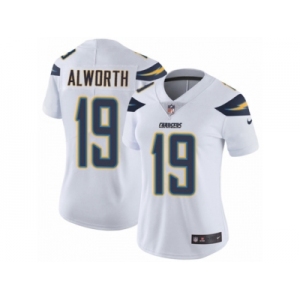 Women's Nike Los Angeles Chargers #19 Lance Alworth Vapor Untouchable Limited White NFL Jersey