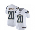 Women's Nike Los Angeles Chargers #20 Dwight Lowery Vapor Untouchable Limited White NFL Jersey