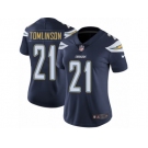 Women's Nike Los Angeles Chargers #21 LaDainian Tomlinson Vapor Untouchable Limited Navy Blue Team Color NFL Jersey