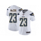 Women's Nike Los Angeles Chargers #23 Dexter McCoil Vapor Untouchable Limited White NFL Jersey