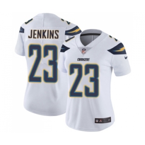 Women's Nike Los Angeles Chargers #23 Rayshawn Jenkins White Vapor Untouchable Limited Player NFL Jersey