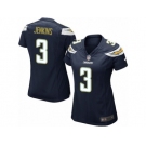 Women's Nike Los Angeles Chargers #3 Rayshawn Jenkins Game Navy Blue Team Color NFL Jersey