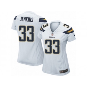 Women's Nike Los Angeles Chargers #33 Rayshawn Jenkins Limited White NFL Jersey