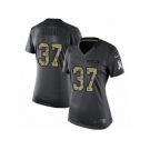 Women's Nike Los Angeles Chargers #37 Jahleel Addae Limited Black 2016 Salute to Service NFL Jersey