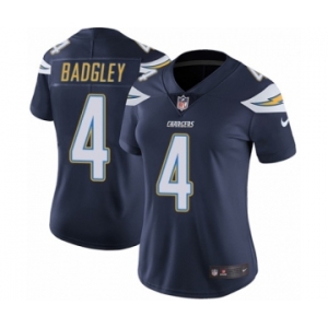 Women's Nike Los Angeles Chargers #4 Michael Badgley Navy Blue Team Color Vapor Untouchable Limited Player NFL Jersey