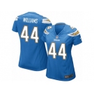 Women's Nike Los Angeles Chargers #44 Andre Williams Game Electric Blue Alternate NFL Jersey