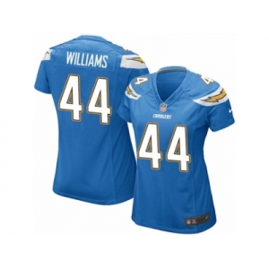 Women's Nike Los Angeles Chargers #44 Andre Williams Game Electric Blue Alternate NFL Jersey