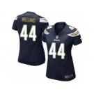 Women's Nike Los Angeles Chargers #44 Andre Williams Game Navy Blue Team Color NFL Jersey