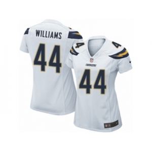 Women's Nike Los Angeles Chargers #44 Andre Williams Game White NFL Jersey