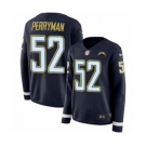 Women's Nike Los Angeles Chargers #52 Denzel Perryman Limited Navy Blue Therma Long Sleeve NFL Jersey