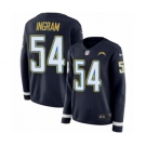 Women's Nike Los Angeles Chargers #54 Melvin Ingram Limited Navy Blue Therma Long Sleeve NFL Jersey