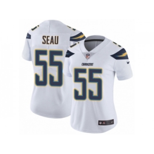 Women's Nike Los Angeles Chargers #55 Junior Seau Vapor Untouchable Limited White NFL Jersey