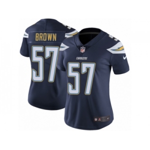 Women's Nike Los Angeles Chargers #57 Jatavis Brown Vapor Untouchable Limited Navy Blue Team Color NFL Jersey