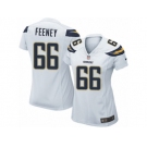 Women's Nike Los Angeles Chargers #66 Dan Feeney Limited White NFL Jersey