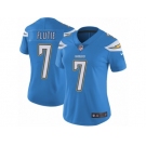 Women's Nike Los Angeles Chargers #7 Doug Flutie Vapor Untouchable Limited Electric Blue Alternate NFL Jersey