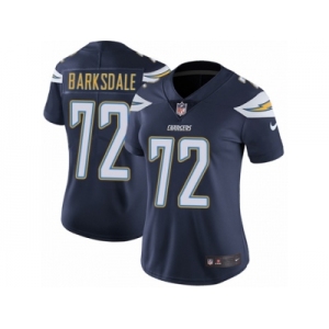 Women's Nike Los Angeles Chargers #72 Joe Barksdale Vapor Untouchable Limited Navy Blue Team Color NFL Jersey