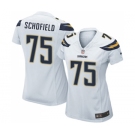 Women's Nike Los Angeles Chargers #75 Michael Schofield Game White NFL Jersey