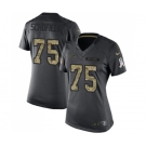 Women's Nike Los Angeles Chargers #75 Michael Schofield Limited Black 2016 Salute to Service NFL Jersey