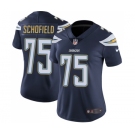 Women's Nike Los Angeles Chargers #75 Michael Schofield Navy Blue Team Color Vapor Untouchable Limited Player NFL Jersey