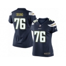 Women's Nike Los Angeles Chargers #76 Russell Okung Limited Navy Blue Team Color NFL Jersey