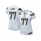 Women's Nike Los Angeles Chargers #77 Forrest Lamp Limited White NFL Jersey