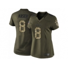 Women's Nike Los Angeles Chargers #8 Drew Kaser Limited Green Salute to Service NFL Jersey